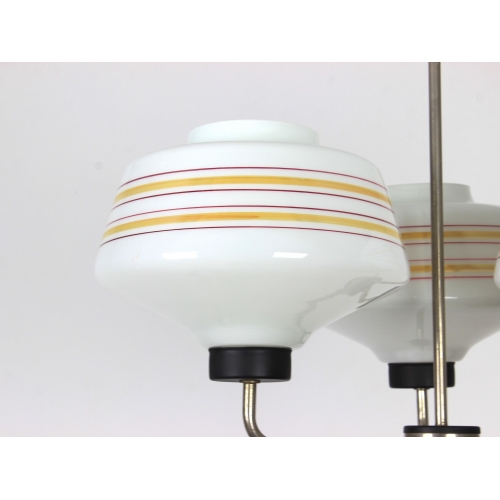 Żyrandol, trzy klosze, Polska, lata 60.