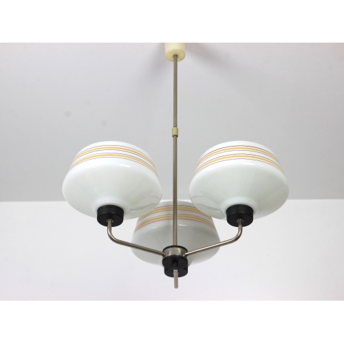 Żyrandol, trzy klosze, Polska, lata 60.