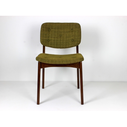 Komplet czterech tekowych krzeseł,...