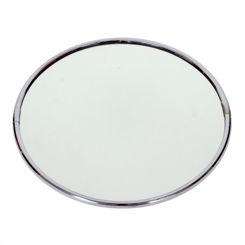 Okrągłe lustro w mosiężnej ramie,...