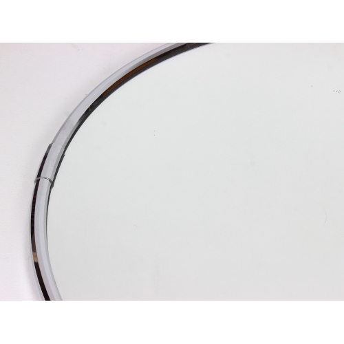 Okrągłe lustro w mosiężnej ramie,...