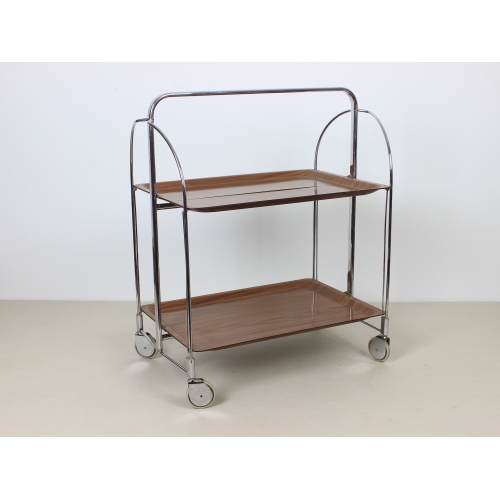 Mobilny chromowany barek, wózek...