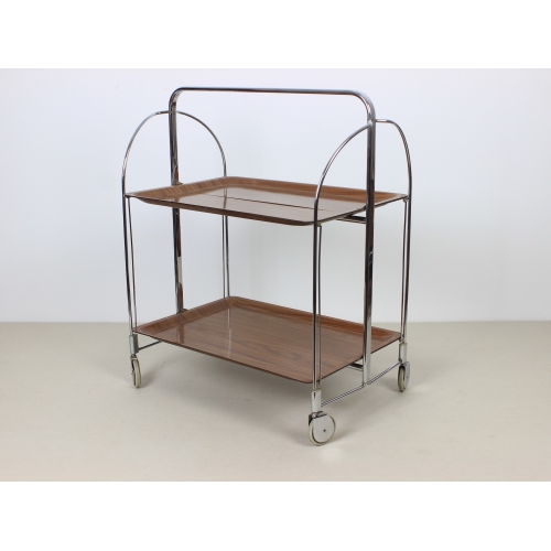 Mobilny chromowany barek, wózek...