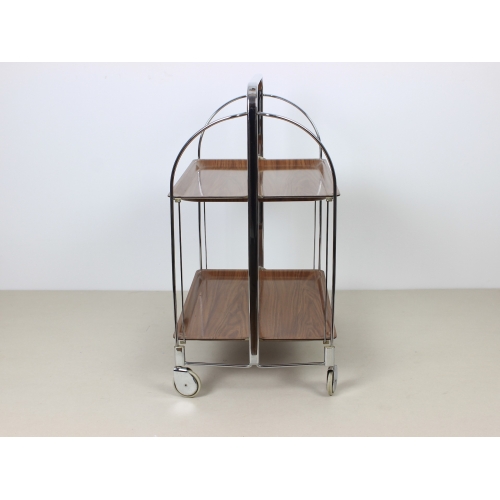 Mobilny chromowany barek, wózek...