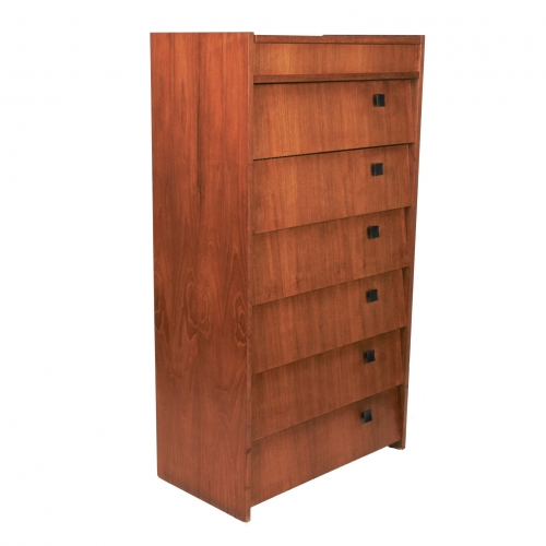 Skandynawska szafka tekowa, 7 półek,...