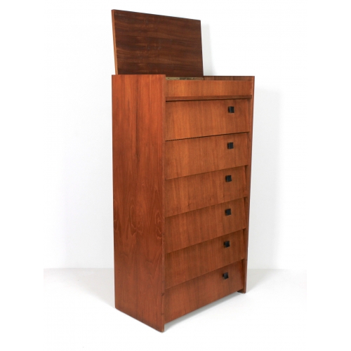 Skandynawska szafka tekowa, 7 półek,...