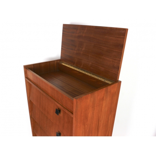 Skandynawska szafka tekowa, 7 półek,...