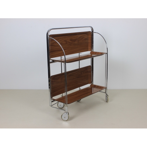 Mobilny chromowany barek, wózek...