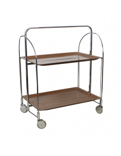 Mobilny chromowany barek,...