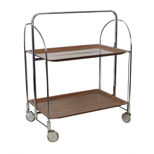 Mobilny chromowany barek, wózek...