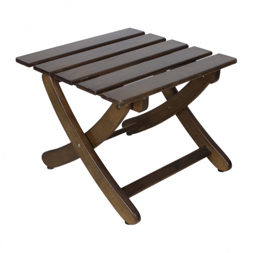 Tekowy taboret, lata 70.