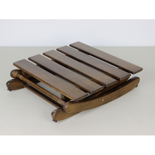 Tekowy taboret, lata 70.