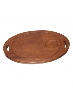 Tekowa taca, lata 70.