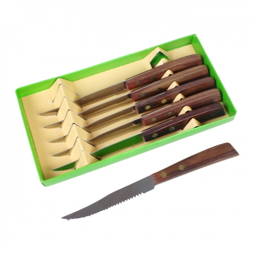 Zestaw noży do steków, lata 70.