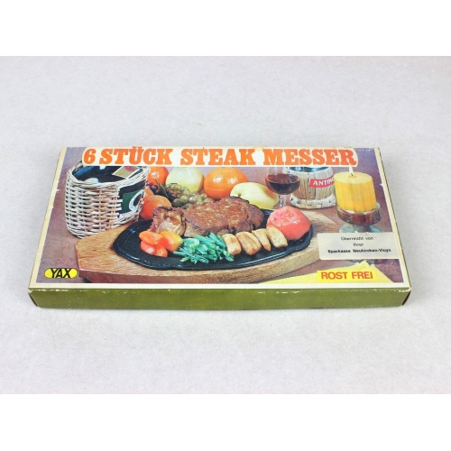 Zestaw noży do steków, lata 70.