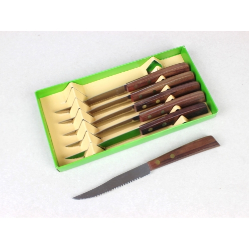 Zestaw noży do steków, lata 70.