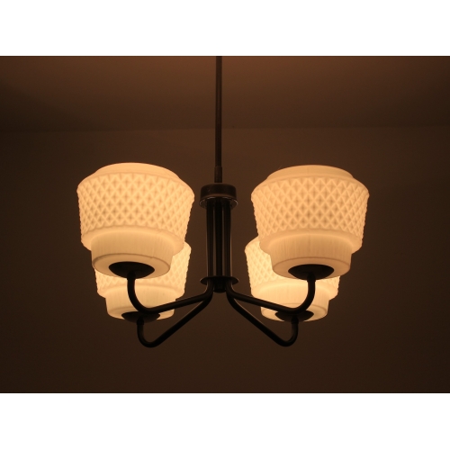 Żyrandol Elmed, cztery klosze,...