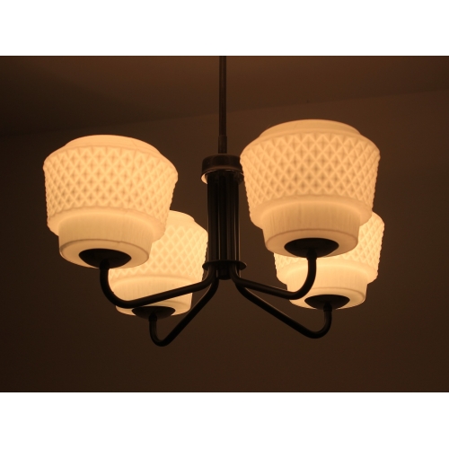 Żyrandol Elmed, cztery klosze,...