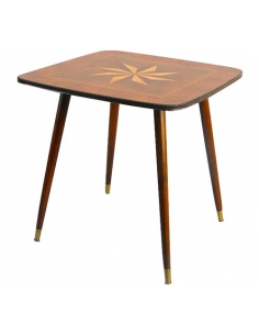 Stolik kawowy z intarsją,...