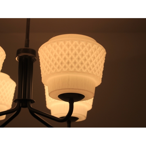 Żyrandol Elmed, cztery klosze,...