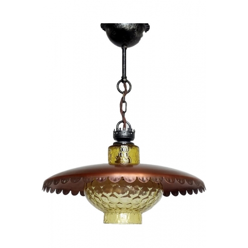 Lampa wisząca, Kaiser Leuchten, lata 70.