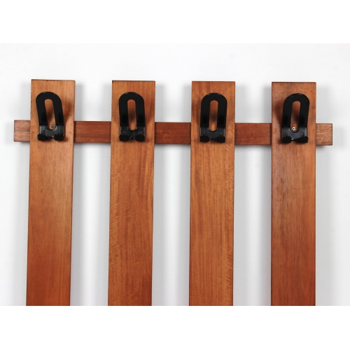 Wieszak ścienny z drewna tekowego,...