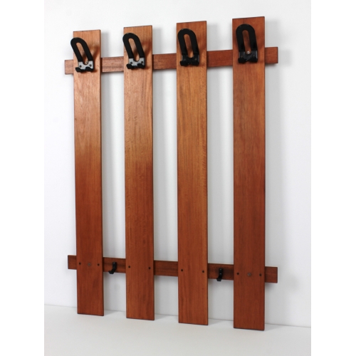 Wieszak ścienny z drewna tekowego,...