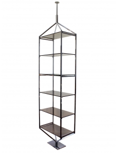 Chromowany regał ze...