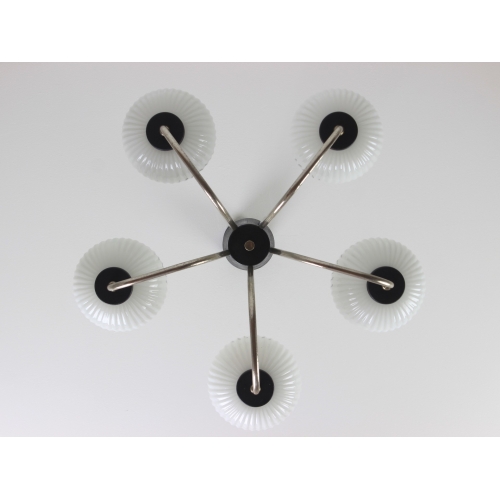 Żyrandol Lumet ze szklanymi kloszami,...