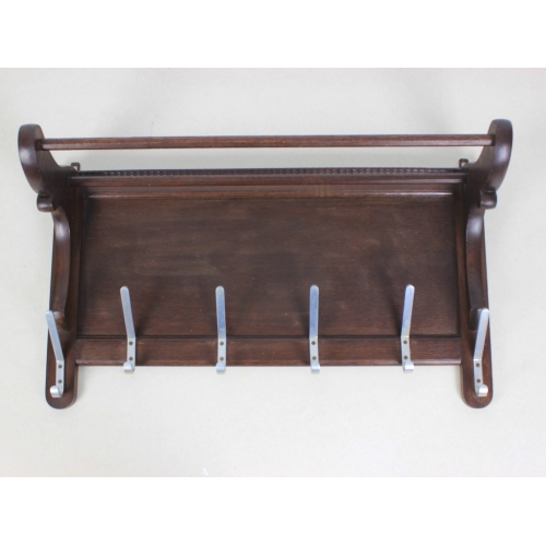 Drewniany wieszak ścienny, lata 50.