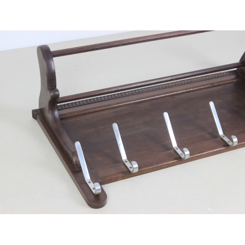 Drewniany wieszak ścienny, lata 50.