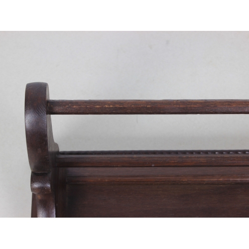 Drewniany wieszak ścienny, lata 50.