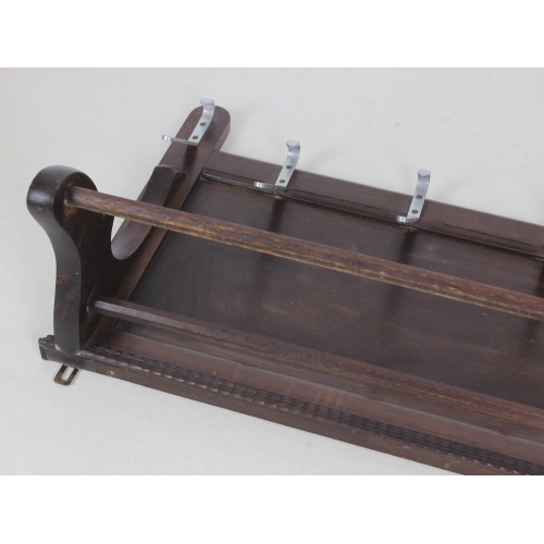 Drewniany wieszak ścienny, lata 50.