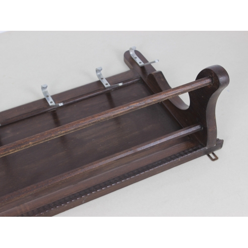 Drewniany wieszak ścienny, lata 50.