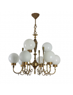 Mosiężny żyrandol ze...