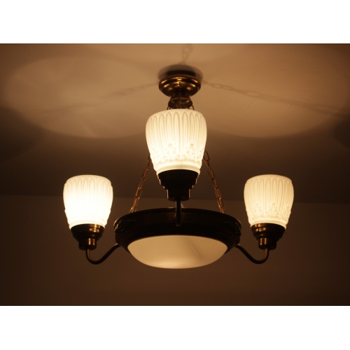 Lampa wisząca z amplą, Polska, lata 60.