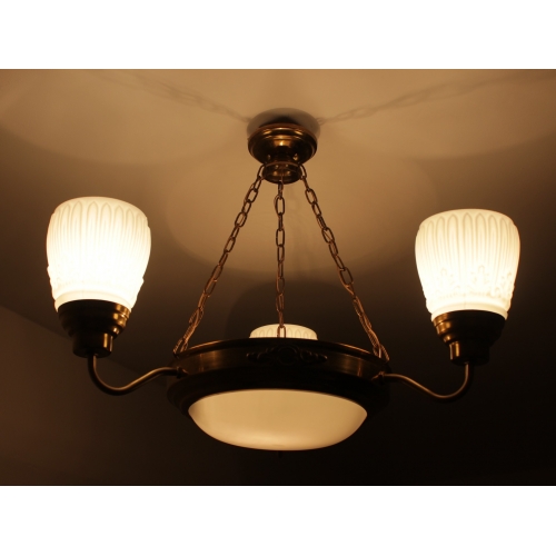 Lampa wisząca z amplą, Polska, lata 60.