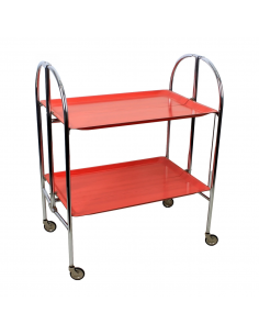 Mobilny chromowany barek,...