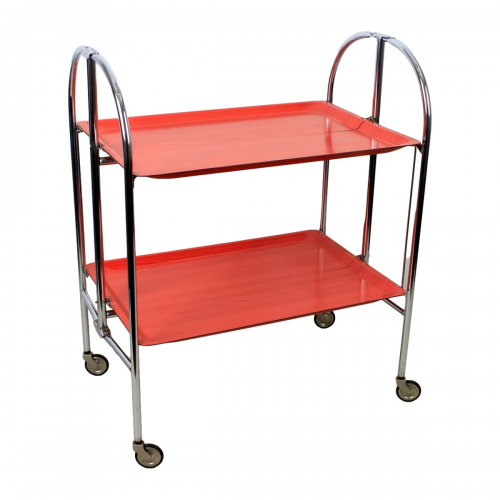 Mobilny chromowany barek, wózek...