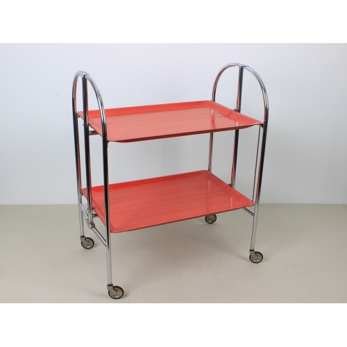 Mobilny chromowany barek, wózek...