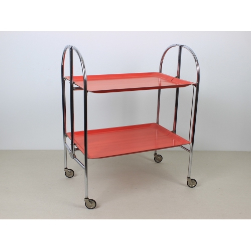 Mobilny chromowany barek, wózek...