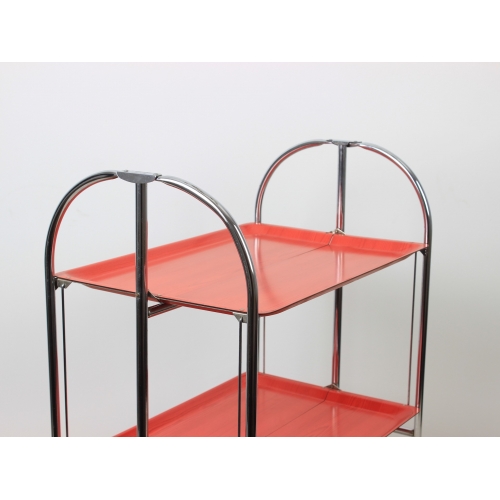 Mobilny chromowany barek, wózek...