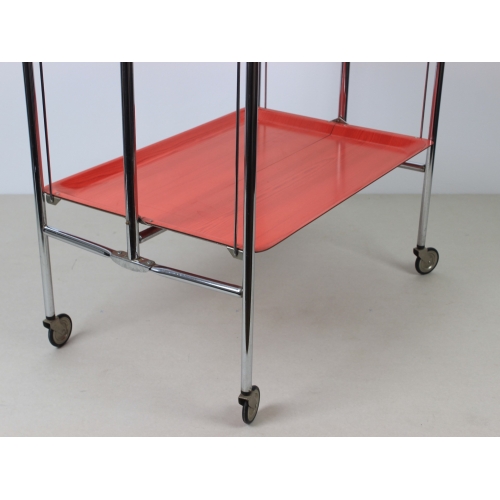 Mobilny chromowany barek, wózek...