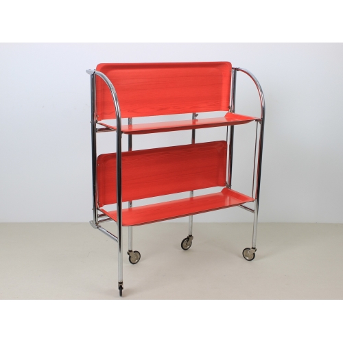 Mobilny chromowany barek, wózek...