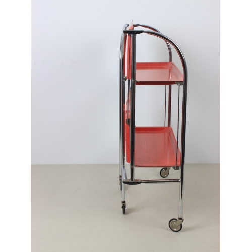 Mobilny chromowany barek, wózek...