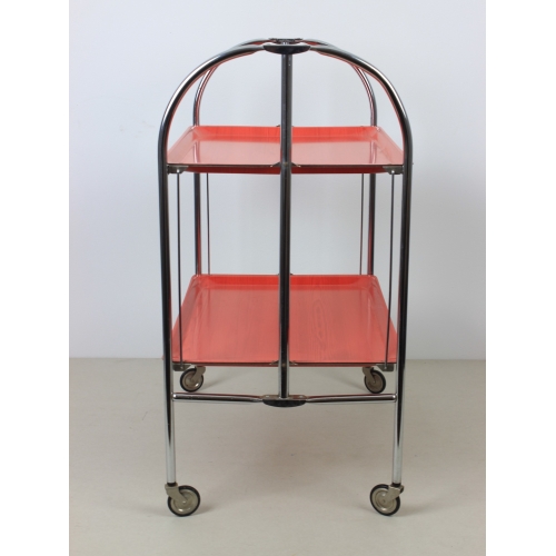 Mobilny chromowany barek, wózek...