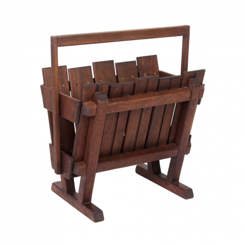 Drewniany gazetnik, Dania, lata 60.