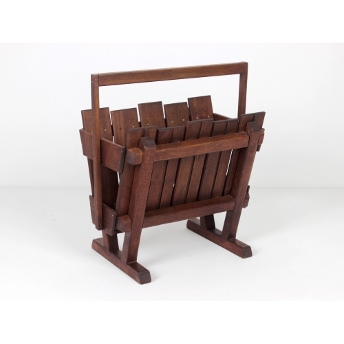 Drewniany gazetnik, Dania, lata 60.