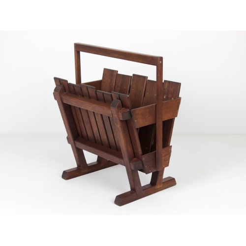 Drewniany gazetnik, Dania, lata 60.