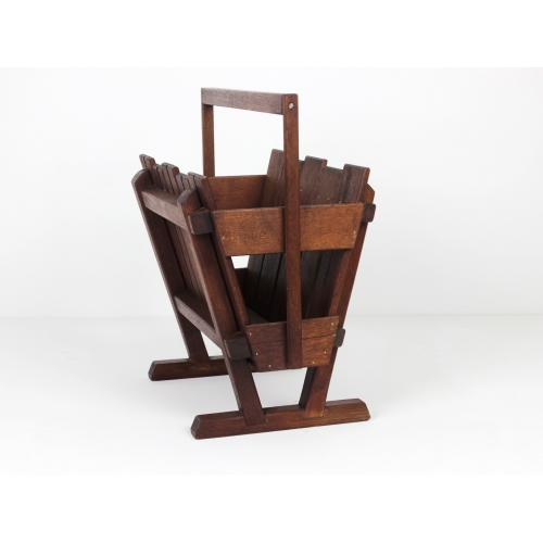 Drewniany gazetnik, Dania, lata 60.